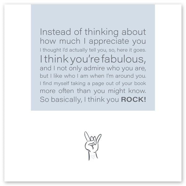 You ROCK!