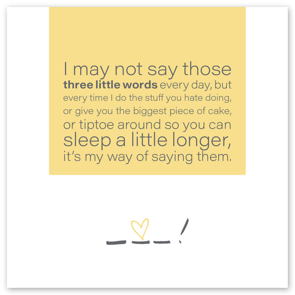 Three Little Words